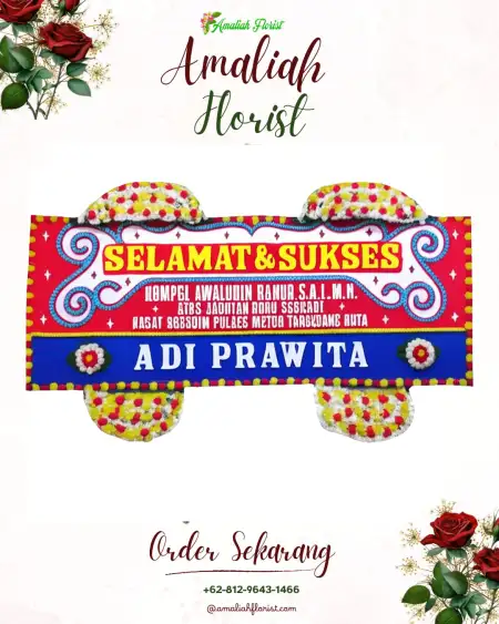 Papan Bunga Ucapan Selamat Mrisen